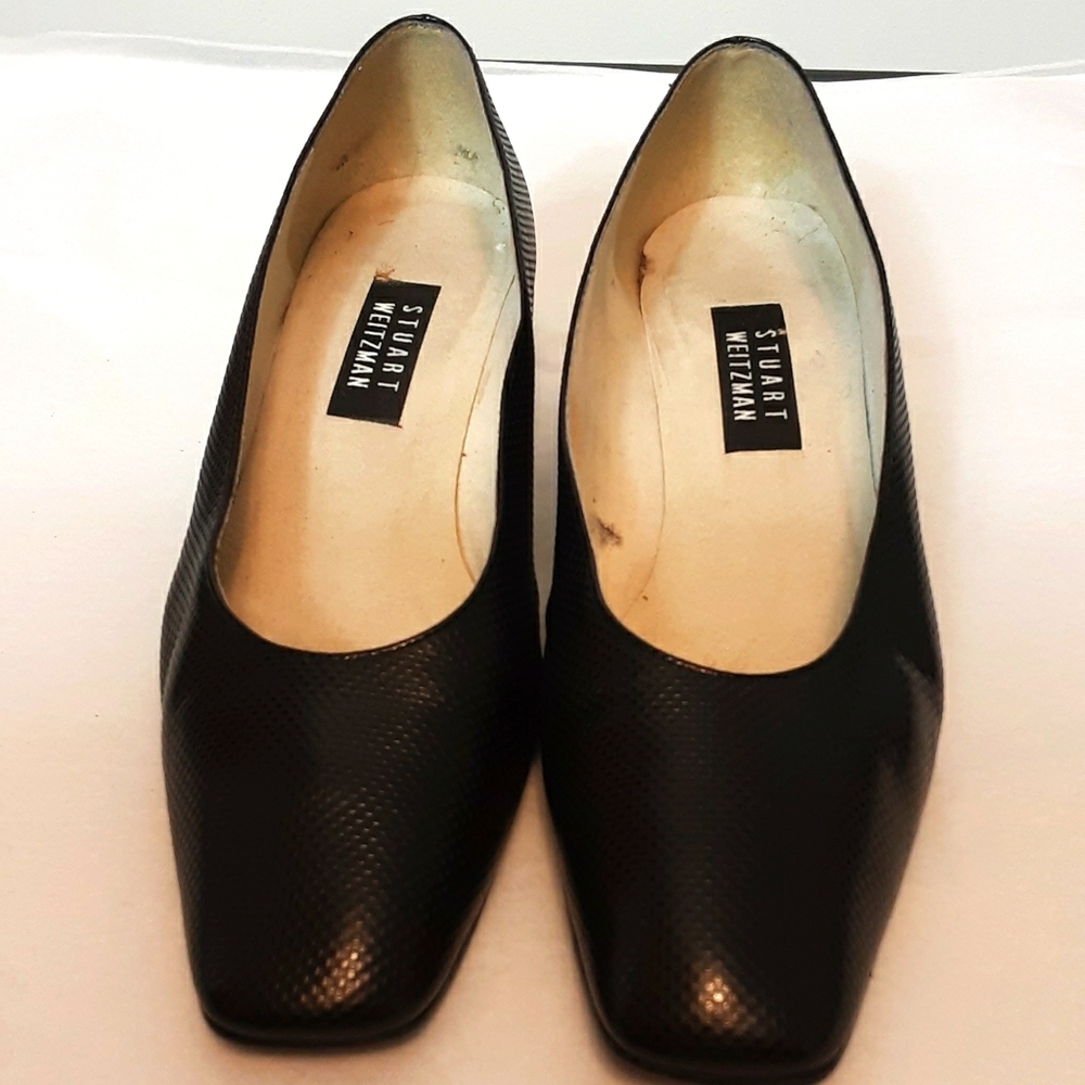 Stuart Weitzman Snake Leather Flat Shoes
